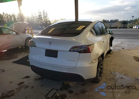 2022 Tesla Model Y Long Range Dual Motor All-Wheel Drive из США, поврежденный, VIN 7SAYGDEE4NF546533